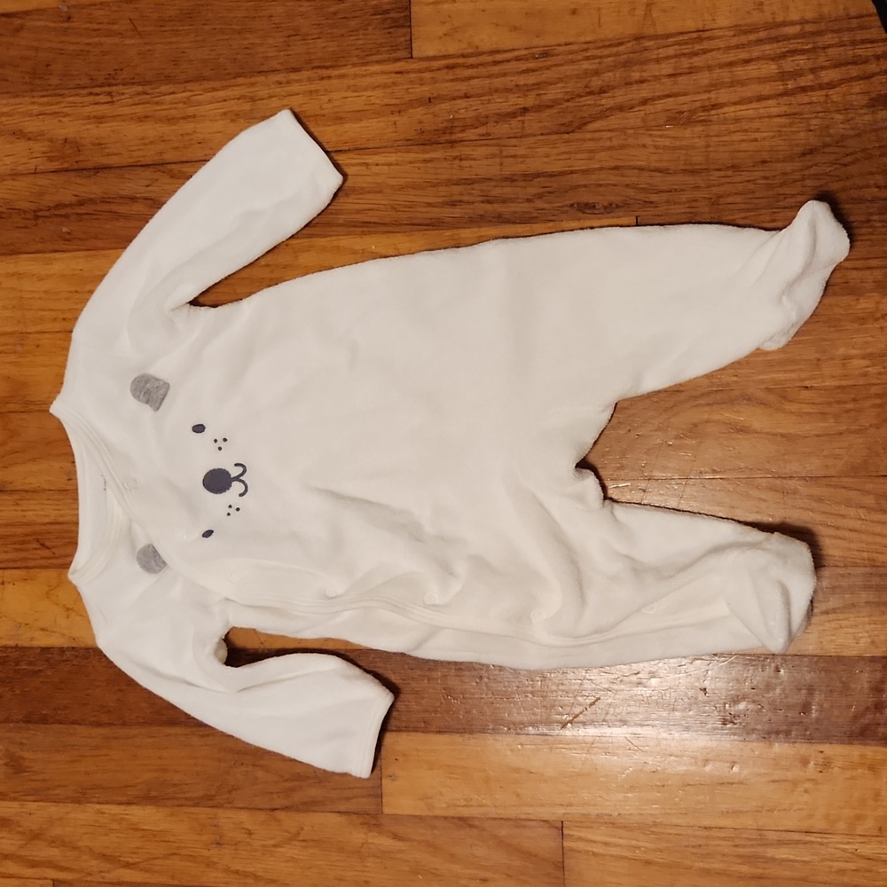 Carter's Terry Cloth Bear Face Footie Pajamas